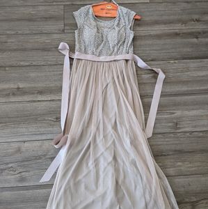 Nude tulle dress